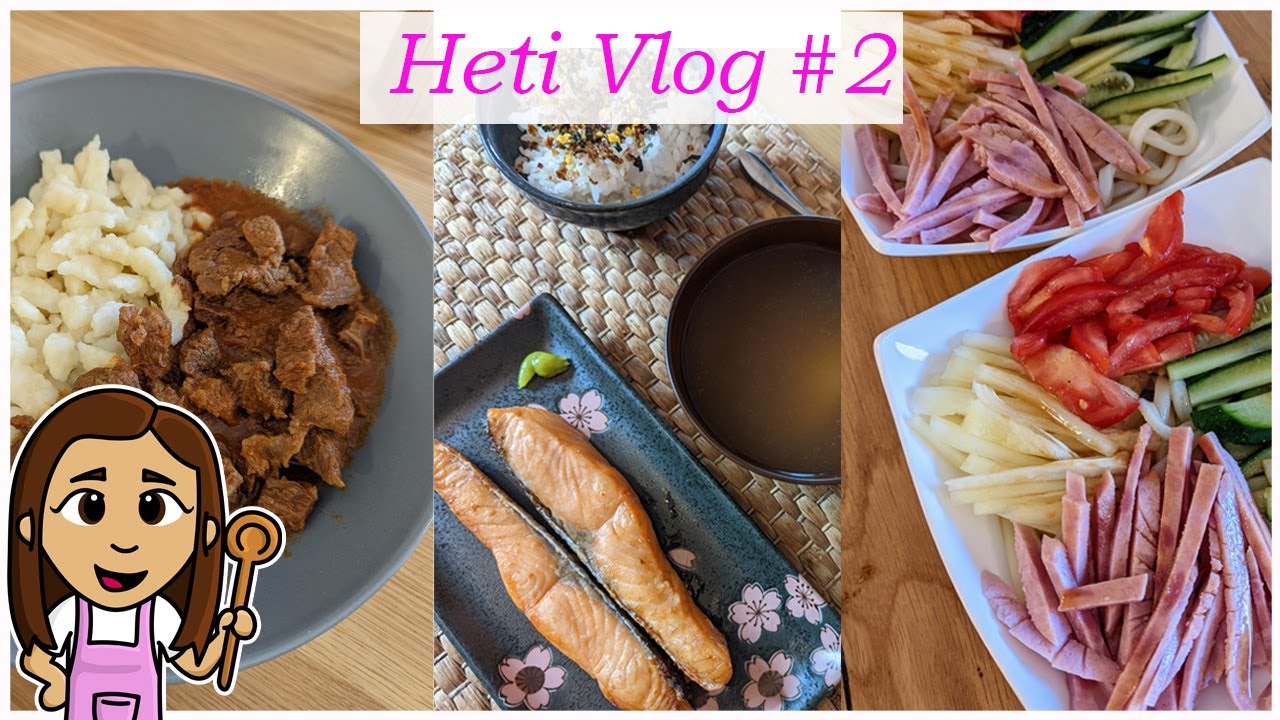 Miket Ettünk VLOG | ebédek és vacsorák | japán és magyaros ételek