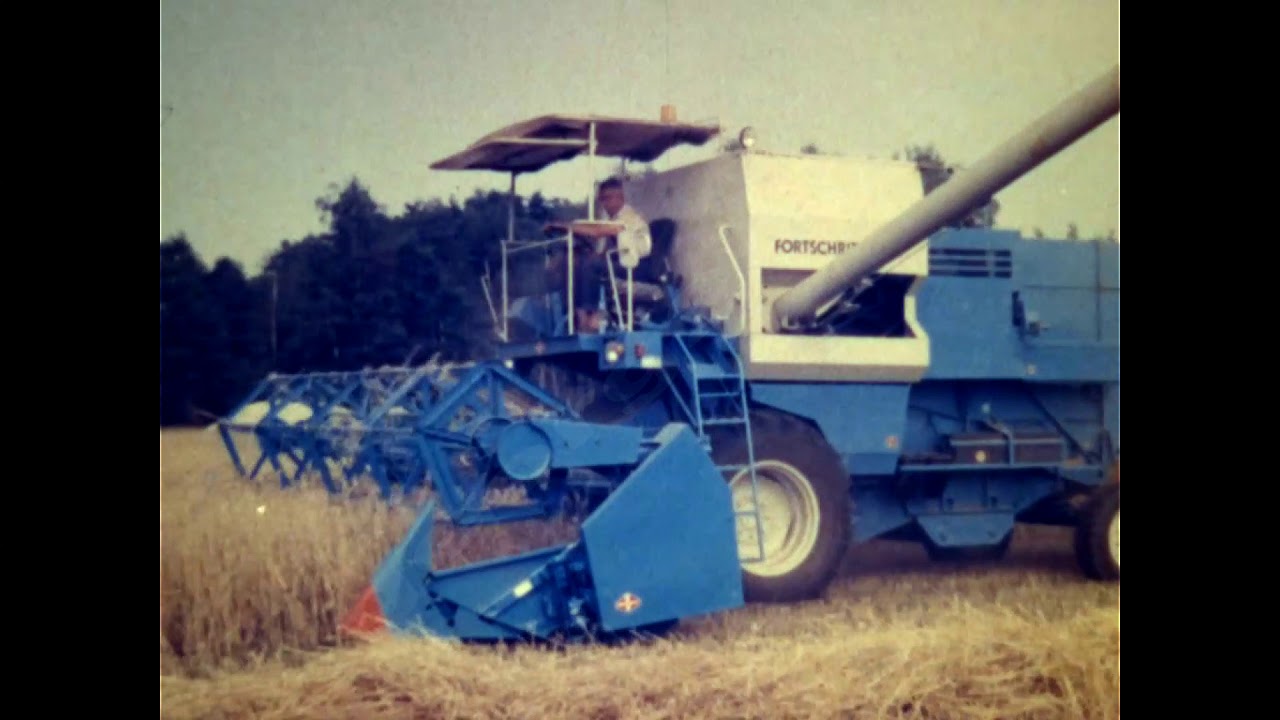 An East German Fortschritt E 514 Combine Harvester GDR.