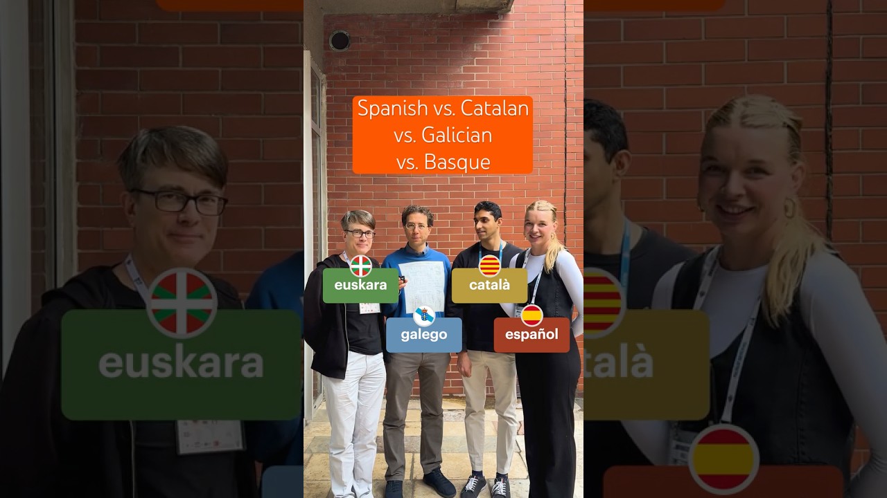Spanish vs. Catalan vs. Galician vs. Basque Part 1