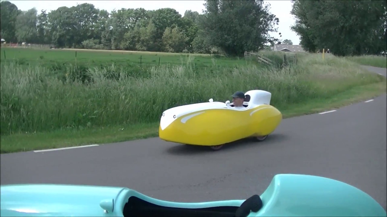 (zelfbouw)ligfietsen, velomobielen, trikes en zelfs een Haze Pino