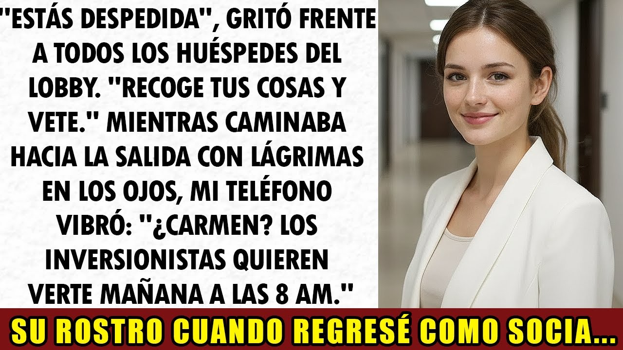 El Gerente Me Despidió Frente A Los Huéspedes… Al día Siguiente Me Hicieron Socia Del Hotel.