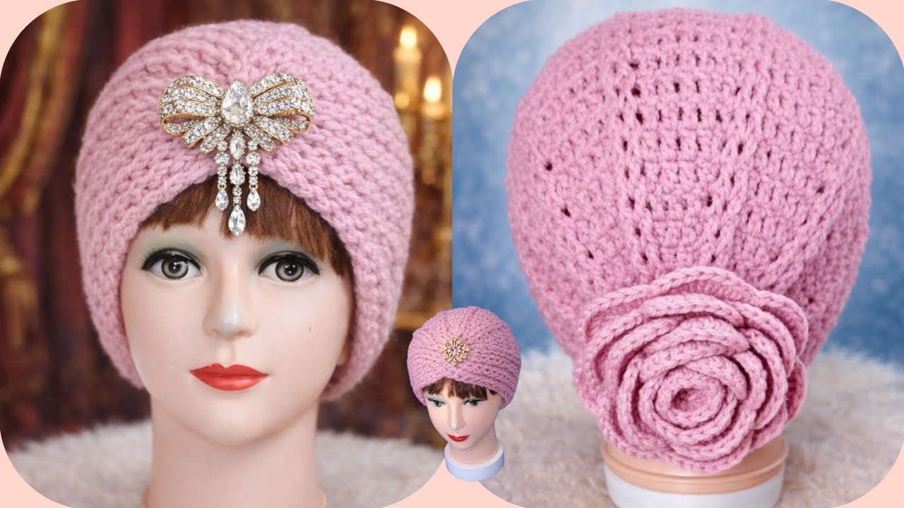 #كروشيه تيربون /طاقية العيد crochet lovely twist turban