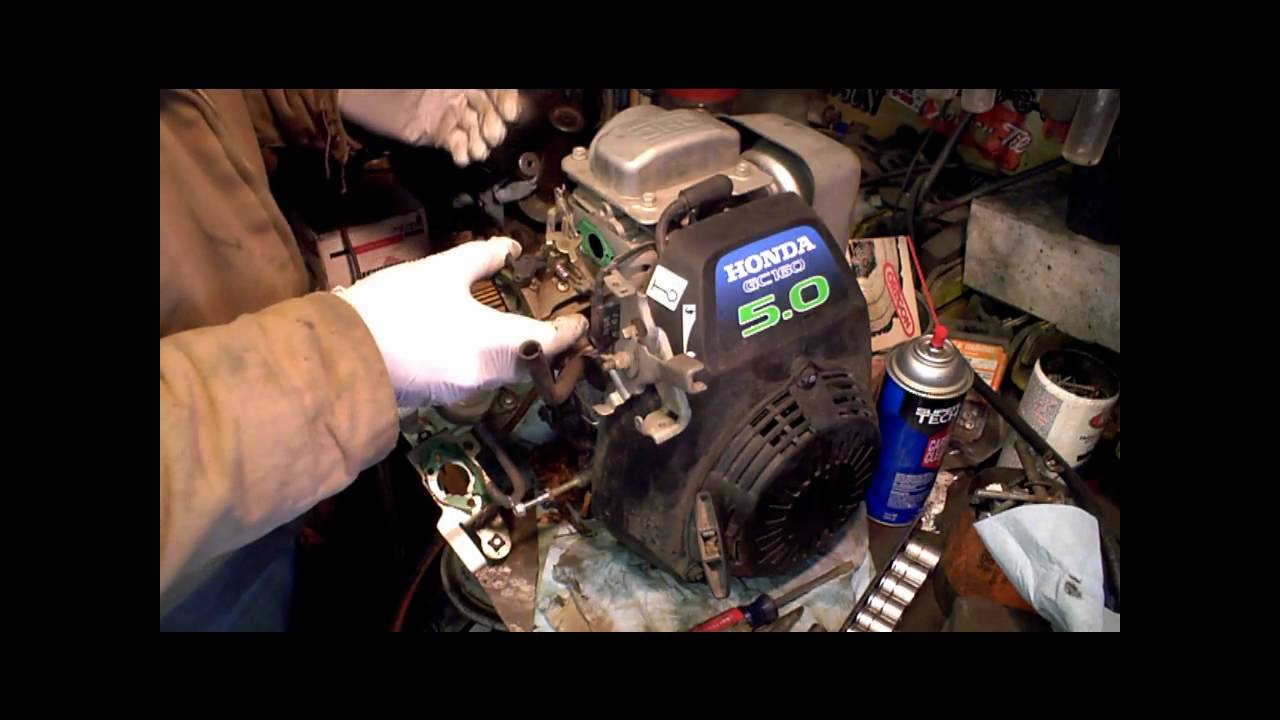 Honda gc160 gc190 carb rebuild gcv160 PART 1 of 2