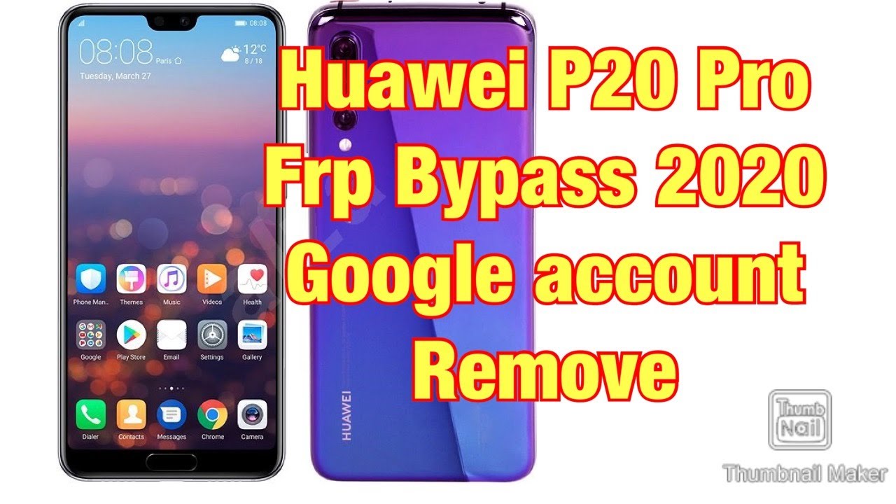 HUAWEI P20 Pro Frp bypass google account remove