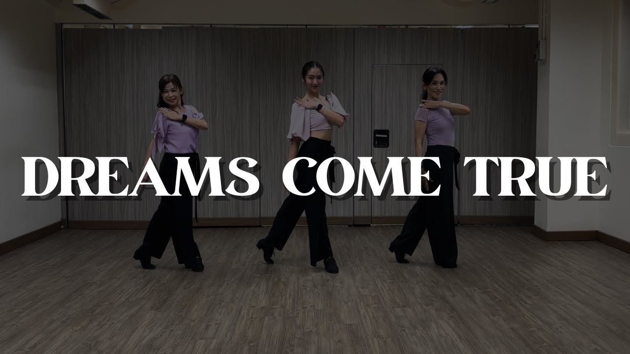 DREAMS COME TRUE - Line Dance Demo and Walkthrough (Angel Liew)
