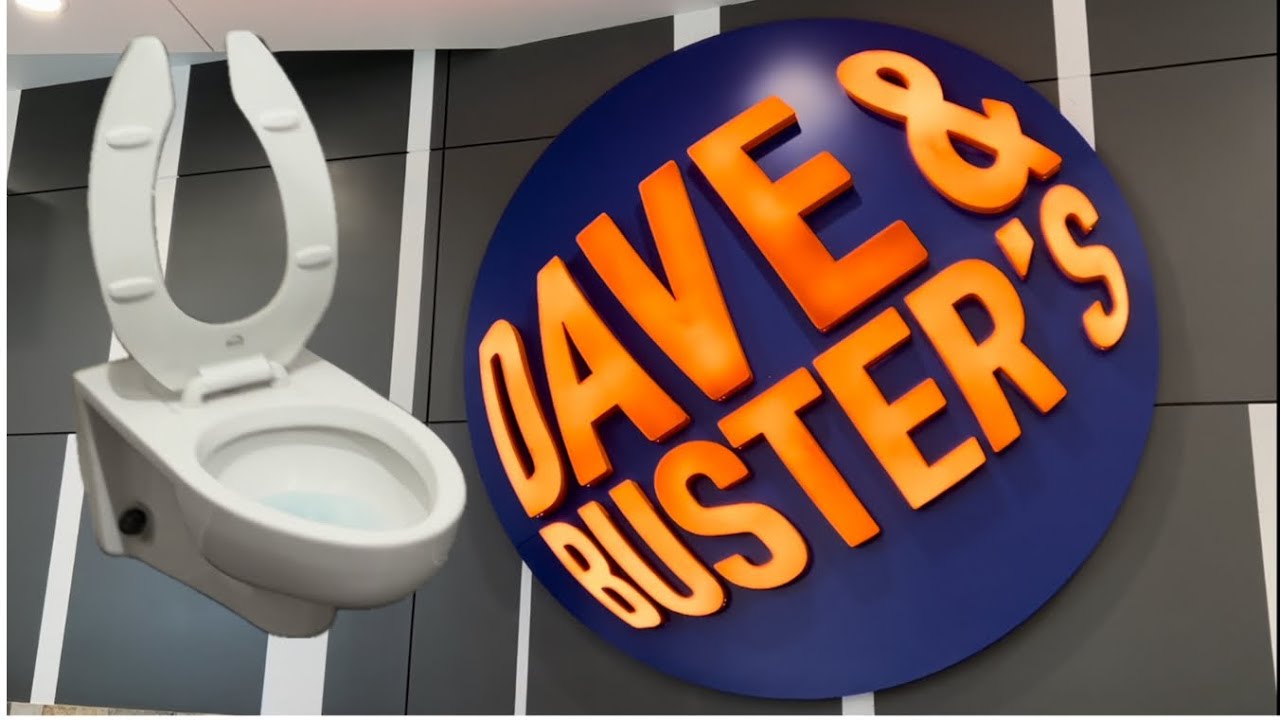 American Standard Afwall Toilet & Washbrook Urinal Flush | Dave & Buster’s, Arcadia, California, USA
