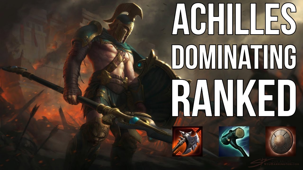 Dominating Ranked with Achilles! SMITE Season 11 Ranked Solo Lane