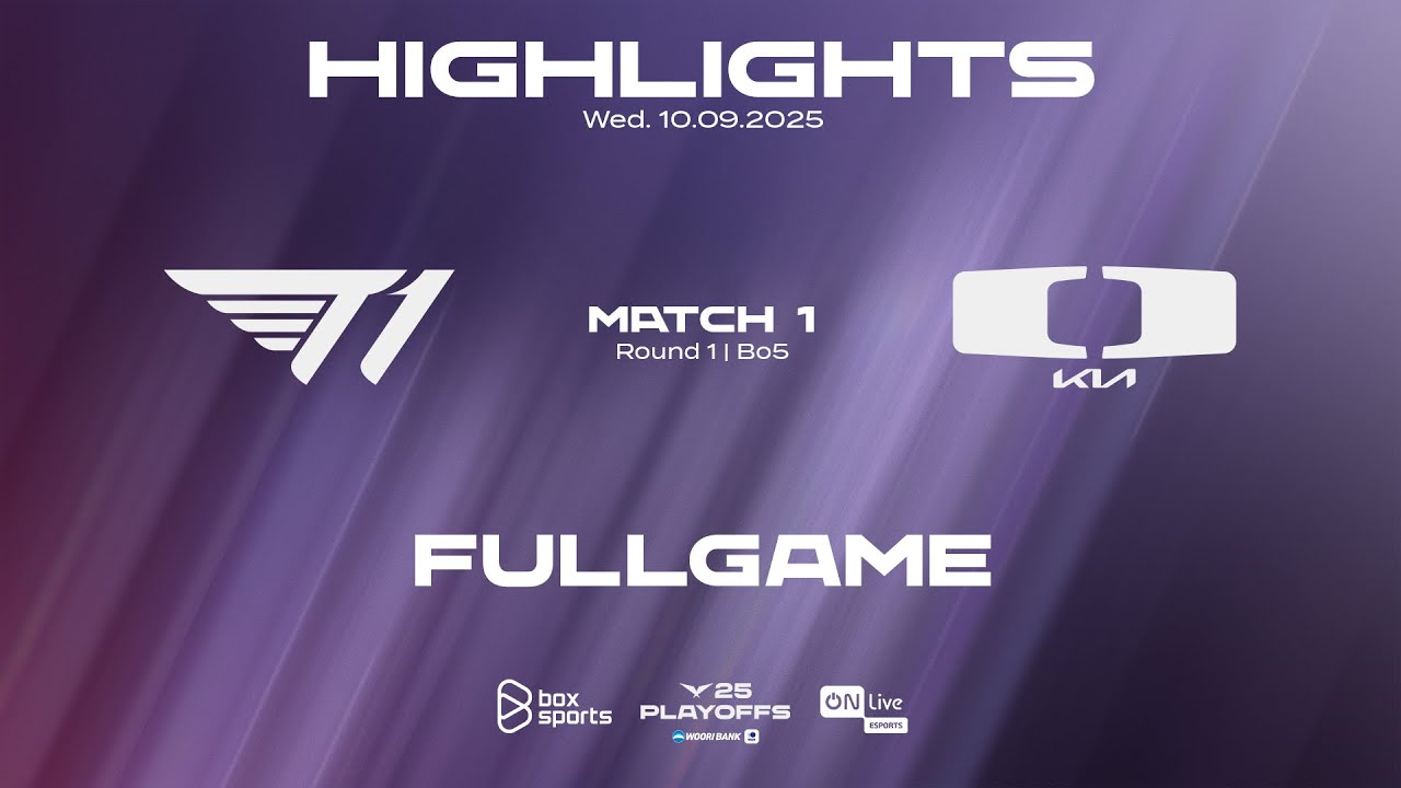 FULL HIGHLIGHTS T1 vs DK | ROUND 1 MATCH 1 | 2025 LCK PLAYOFFS