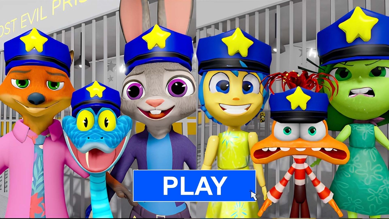 SECRET UPDATE ZOOTOPIA POLICE FAMILY VS EMOTIONS FAMILY VS CHRISTMAS CAPYBARA ROBLOX #roblox #obby