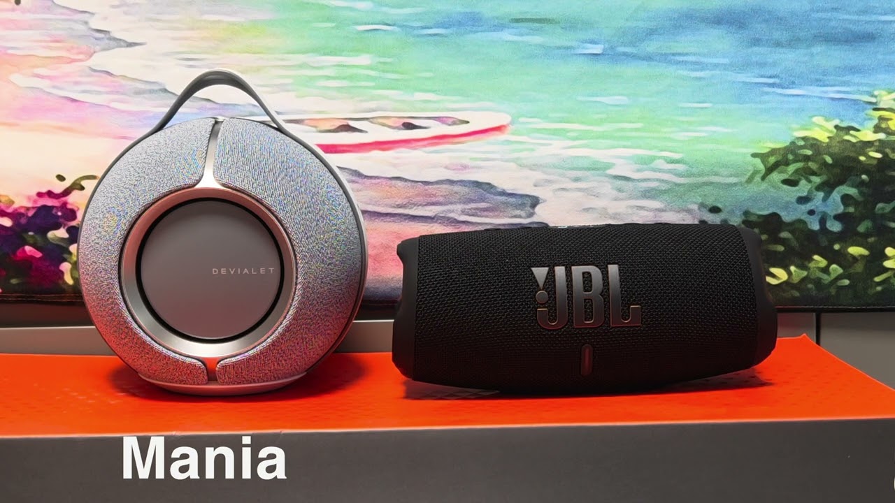 [4K HDR] Devialet Mania VS JBL Charge 5 WIFI Comparison Bass Test Demo