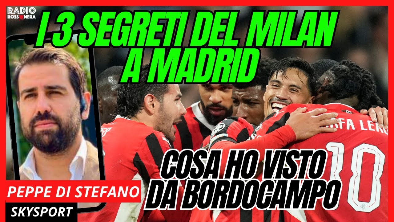 I 3 SEGRETI DEL MILAN CONTRO IL REAL MADRID con Peppe Di Stefano