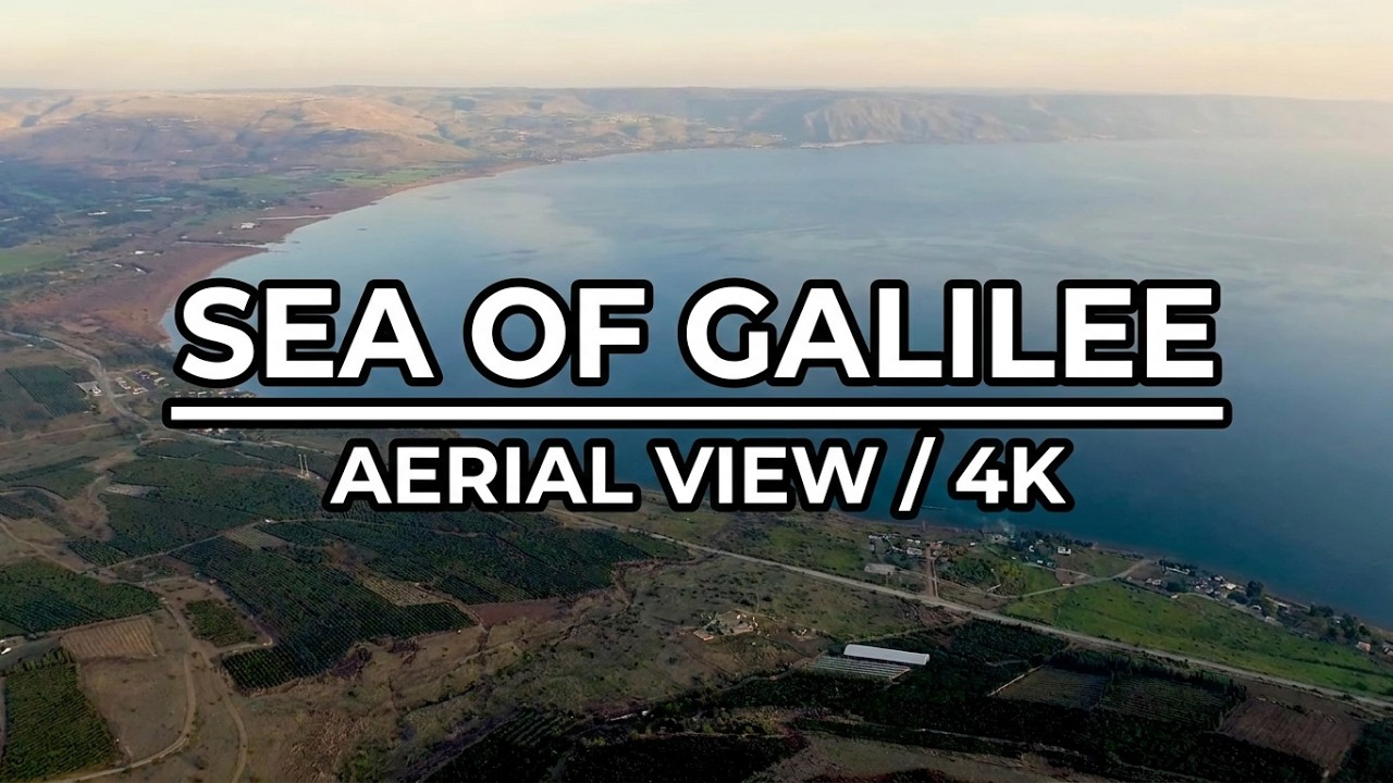 Sea of Galilee 4K Aerial /צילום אויר -  כינרת