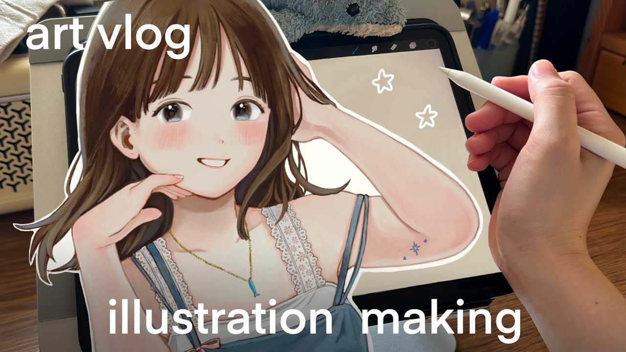 radio vlog⌇procreate大好き！イラストメイキング