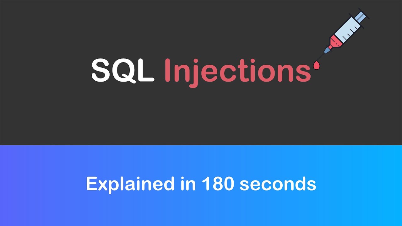 What are SQL Injections? // Explained in 180 seconds