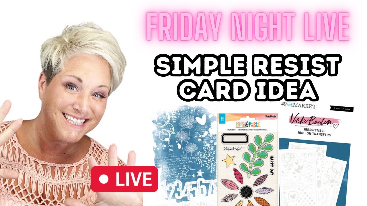 Simple Resist Technique for Cards
