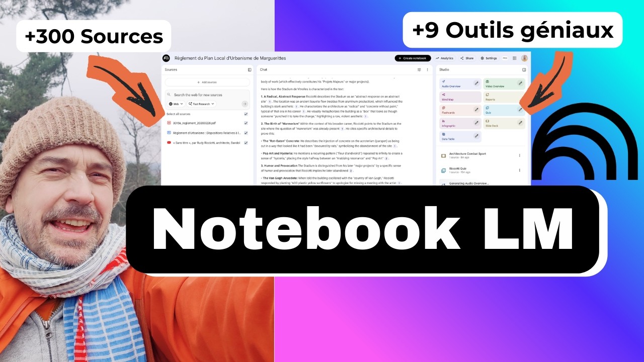 NotebookLM - Recherche dans tes documents avec l'IA comme un PRO de l'architecture