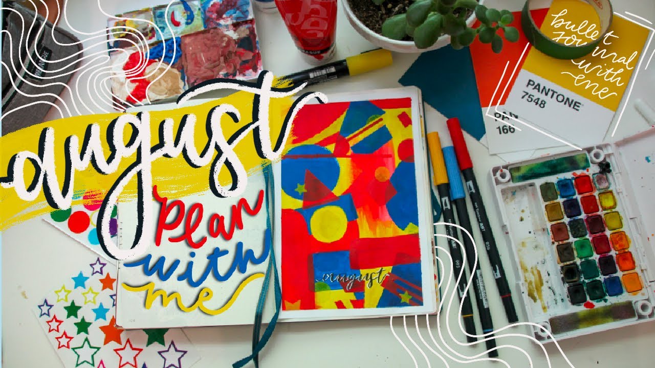 PLAN WITH ME august 2021 // bullet journal flip through✨