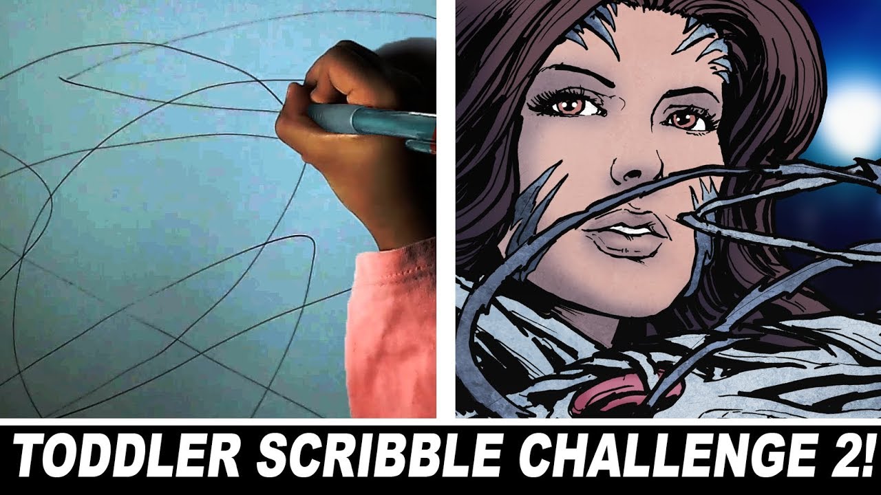 TODDLER SCRIBBLE CHALLENGE 2!