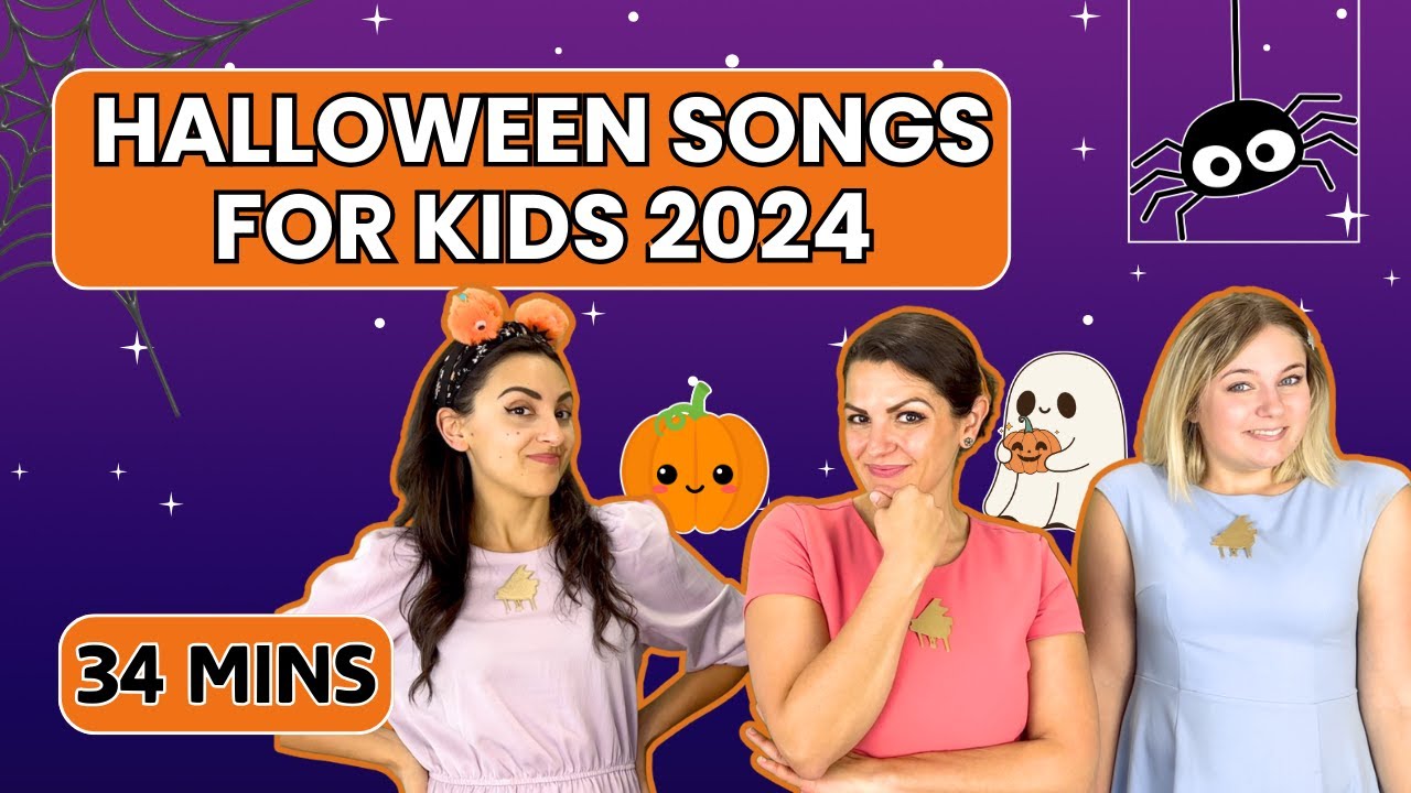 Halloween Music & Nursery Rhymes for Kids | 34-Minute Spooktacular Playlist & Storytime