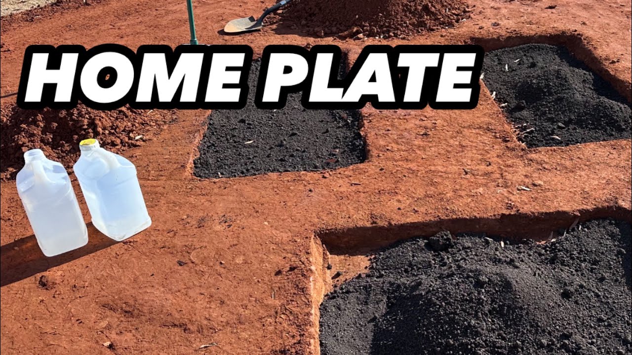 How I Fixed Home Plate on This High School Baseball Field 20x Speed 4K
