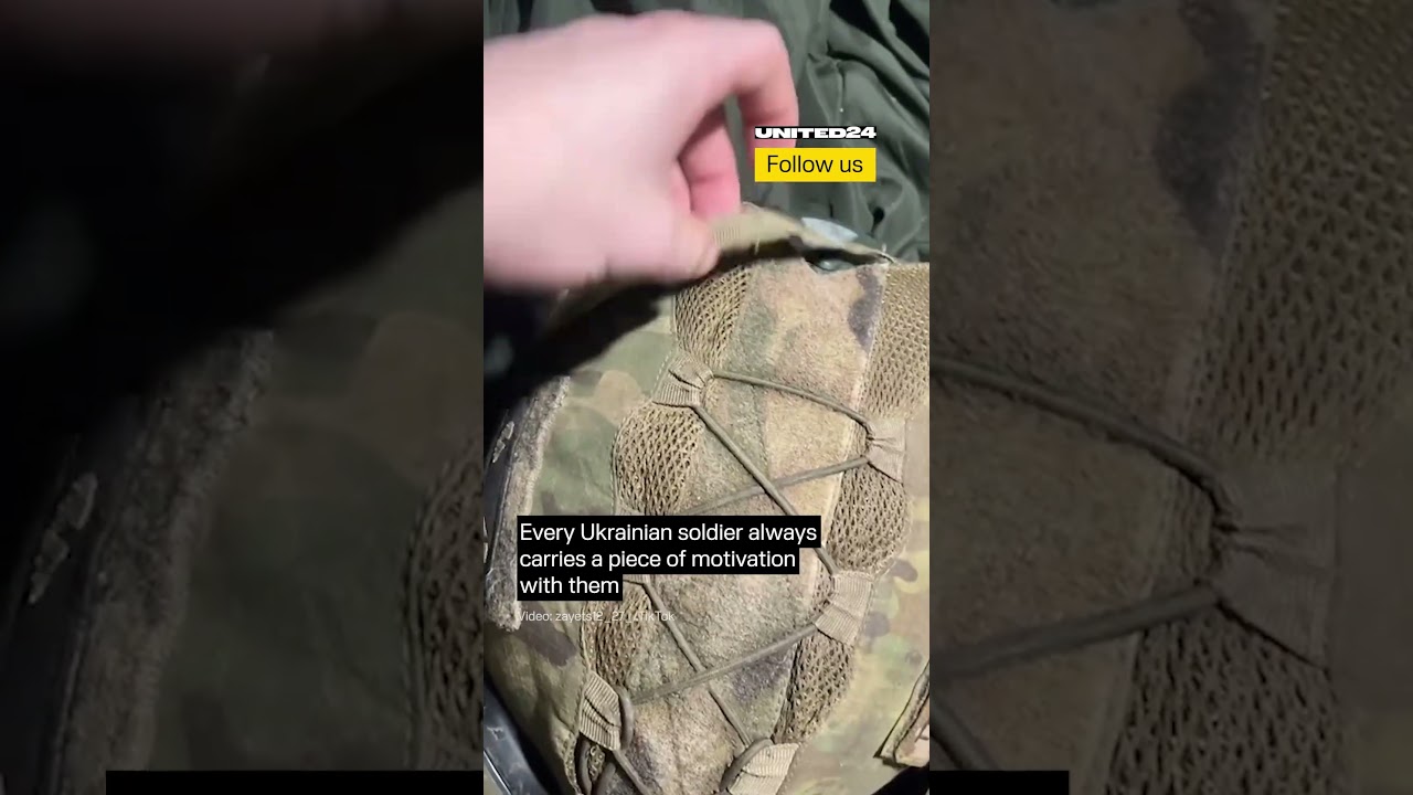 Ukrainian Soldier Keeps Photo of His Beloved Inside His Helmet #warinukraine