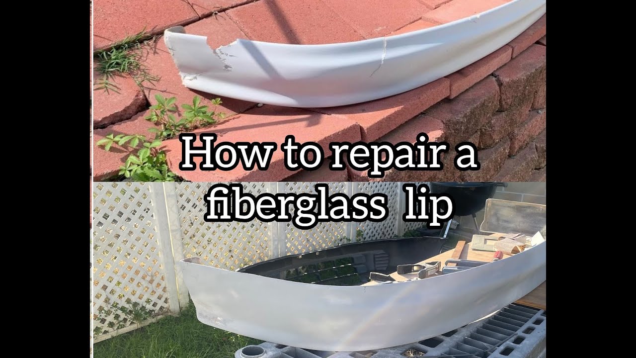 How to repair a fiberglass lip