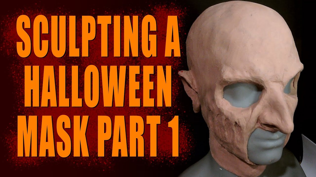 Halloween DIY - How To Make A Halloween Mask Part 1 - Clay Sculpting | Dark Nook