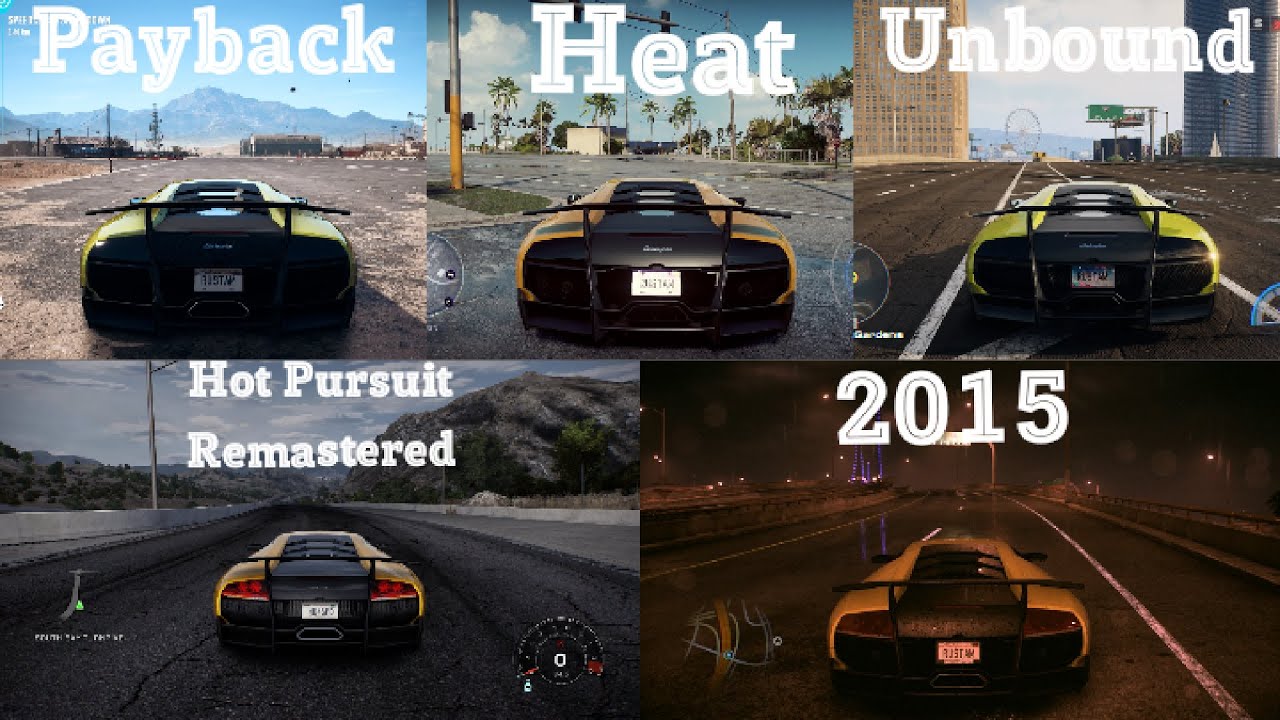 Lamborghini Murcielago SV - Engine sound differences in NFS games | Unbound, Heat & more