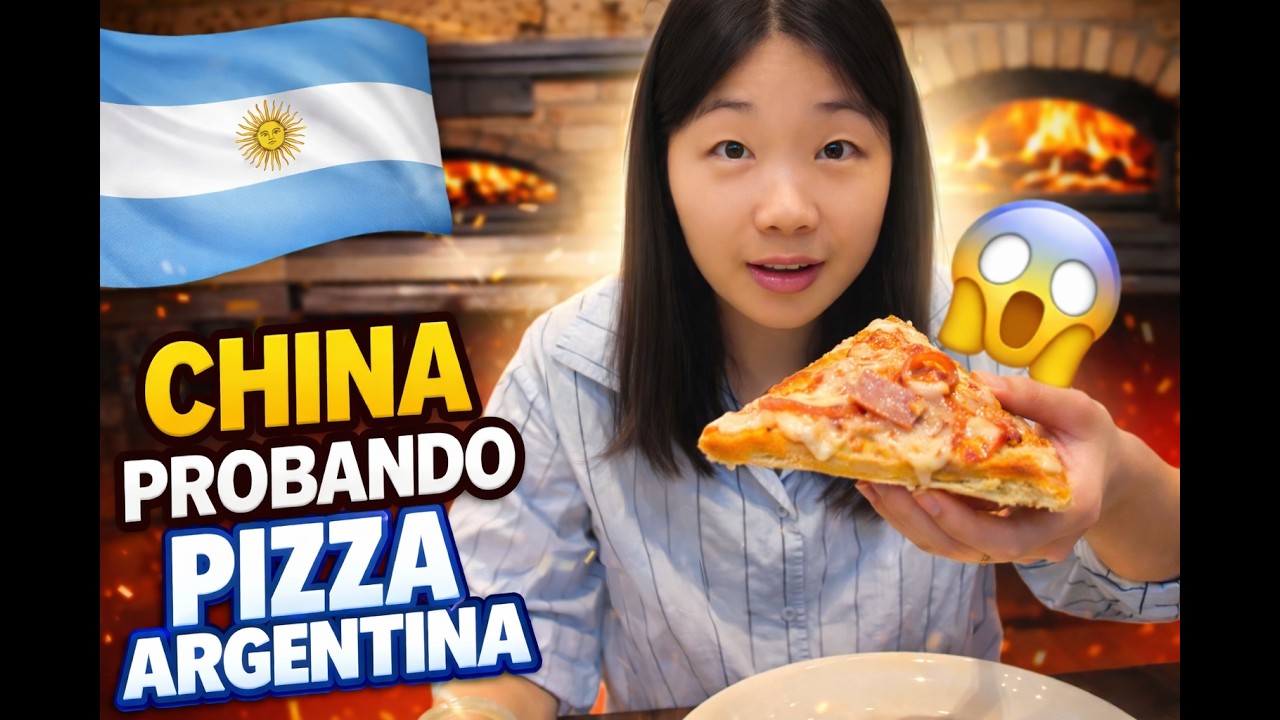 Mi novia CHINA prueba PIZZA argentina por primera vez
