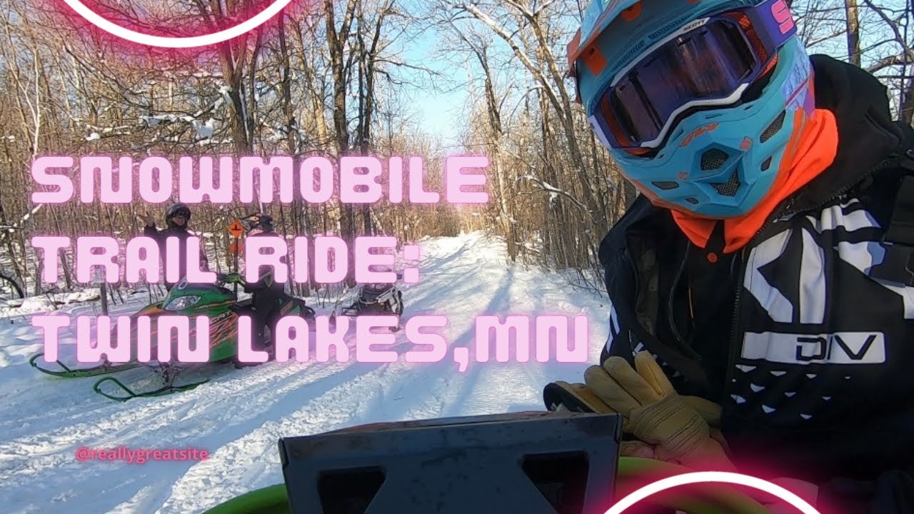 Snowmobile Ride to the Twin Lakes, Minnesota
