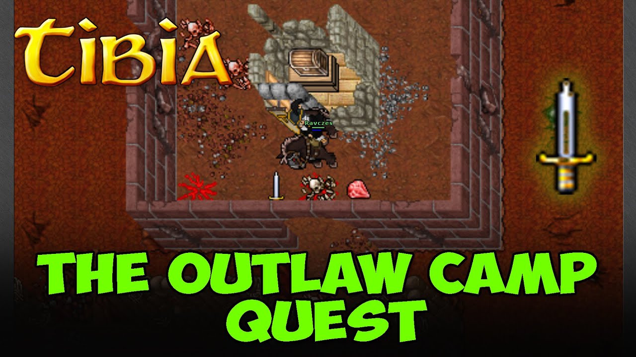 Oldstajlowe Zadanie - PROFIT - TIBIA - The Outlaw Camp Quest aka Bright Sword Quest