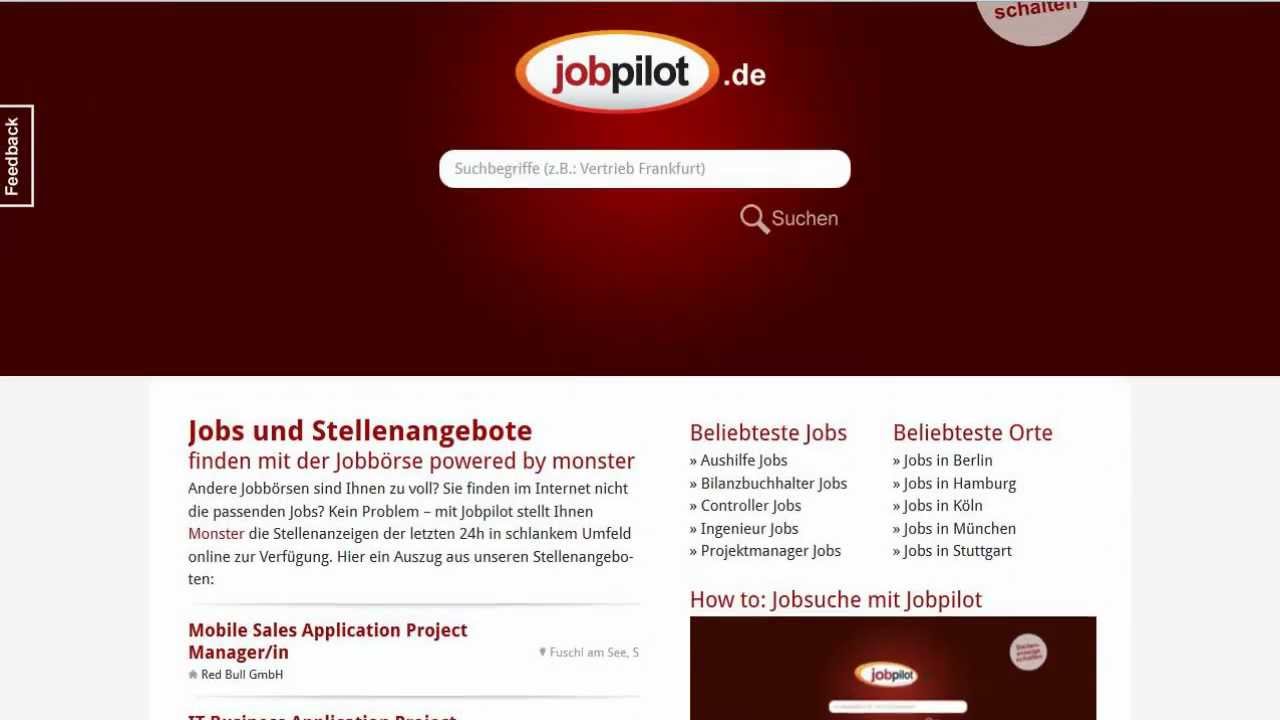 How to: Jobs suchen mit der Jobb&ouml;rse jobpilot.de