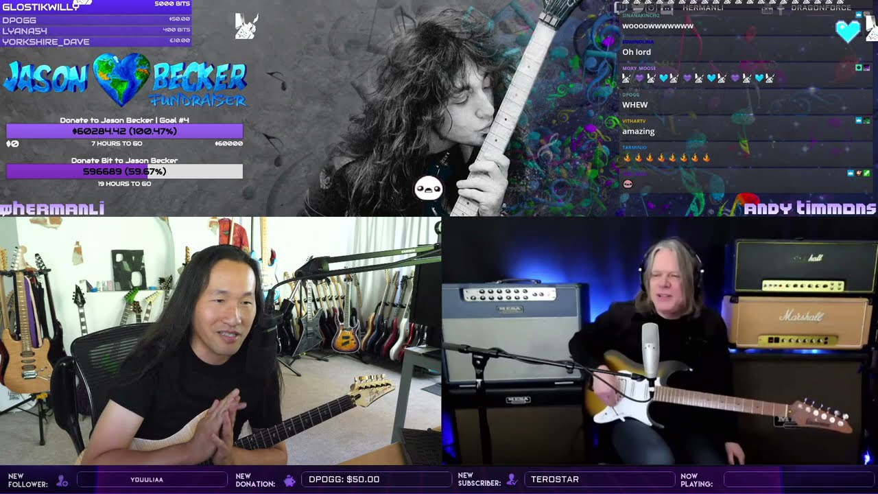 Herman Li Jam with Andy Timmons, Perform New Song for Jason Becker