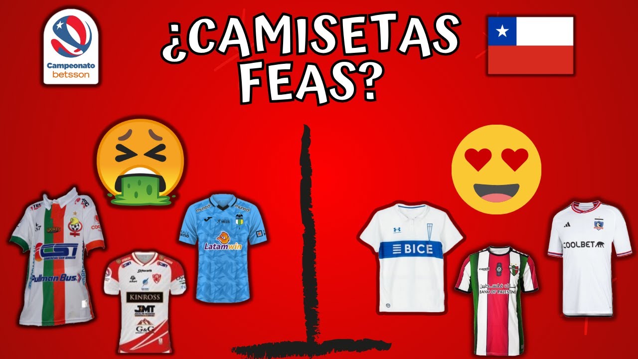 Las camisetas mas FEAS (y hermosas) del futbol chileno 2023 🇨🇱⚽| ¿Hay camisetas hermosas?🤔