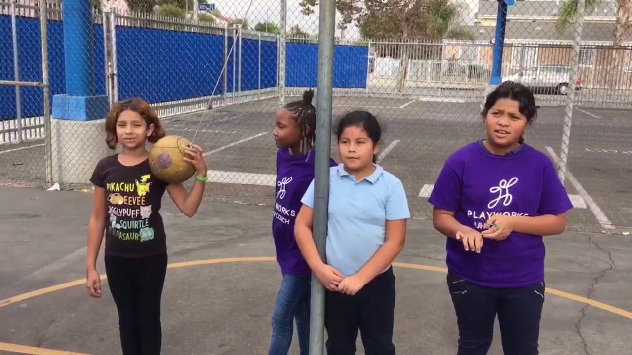 Tetherball at recess! The challenge is issued.