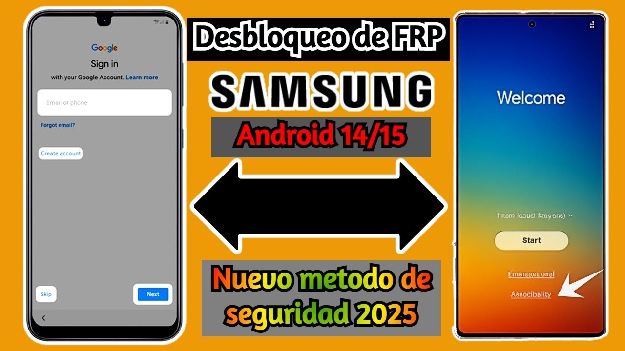 Desbloqueo de FRP TODOS Samsung 2025 Android 14/15  Nuevo metodo de seguridad 2025 | F&aacute;cil y r&aacute;pido