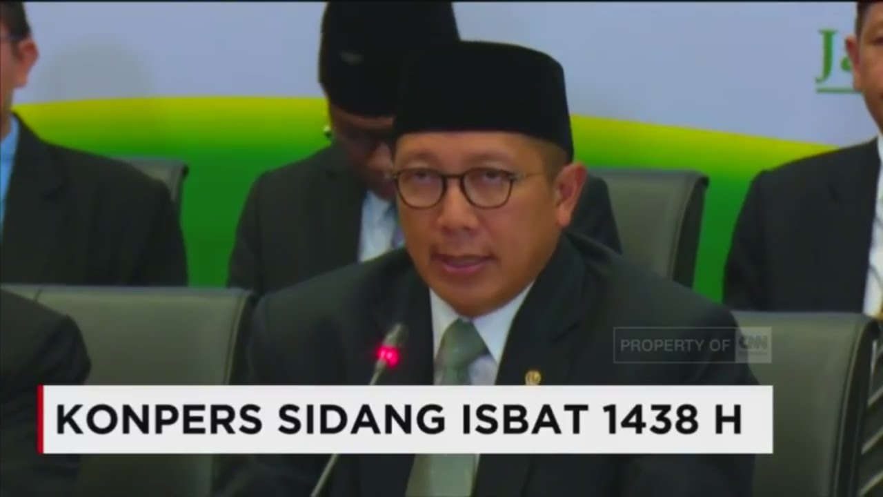FULL- Puasa Mulai Besok! Pengumuman Menteri Agama dalam Sidang Isbat 2017