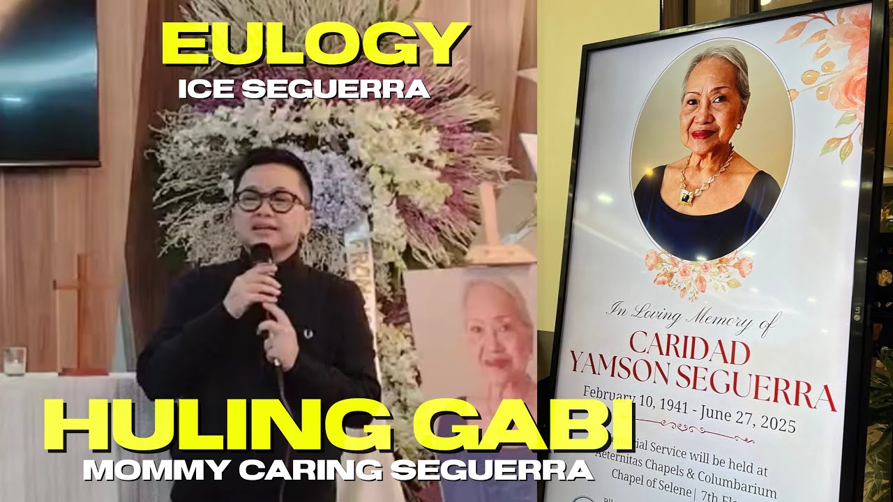 FULL EULOGY OF ICE SEGUERRA & TRIBUTE FOR MOMMY CARING IN HER LAST NIGHT