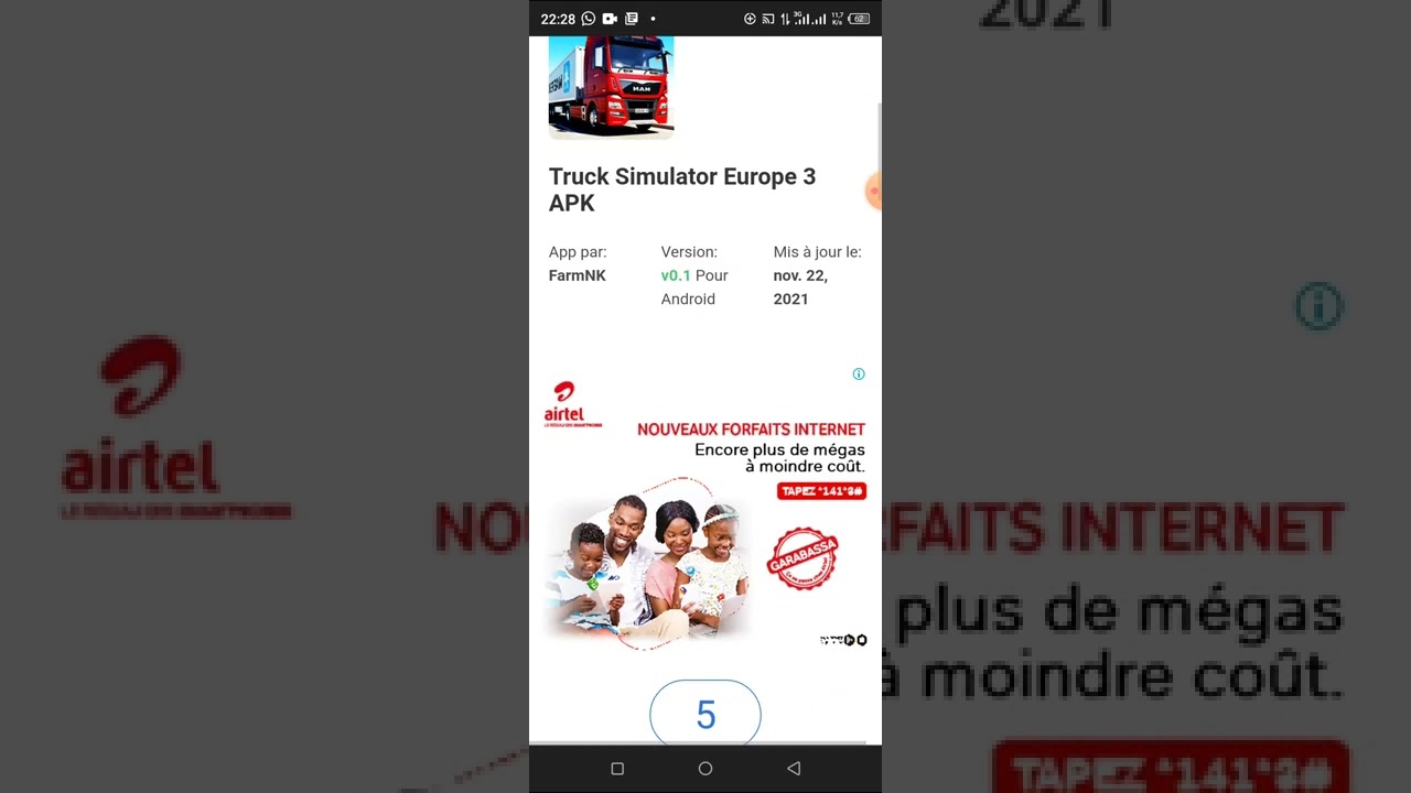 comment télécharger truck simulator Europ 3 sur Android