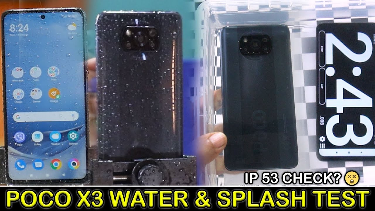 POCO X3 NFC Water Test & Splash Test | IP 53 Rating Check | DOES IT SURVIVE ?