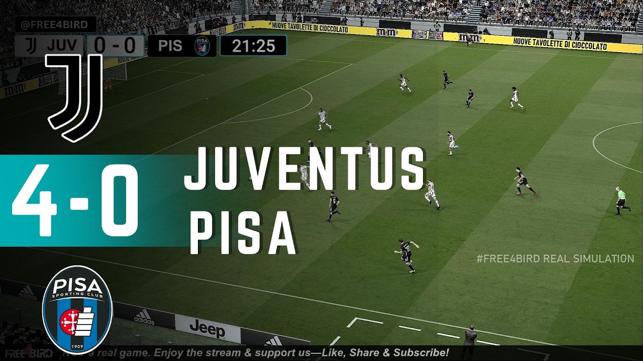 Juventus vs Pisa IN DIRETTA | 🇮🇹 Serie A 2026 | Simulazione & Risultato in Tempo Reale