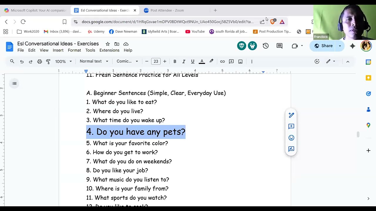 Teacher Dayve I 1 Feb 2026 I Conversational English class