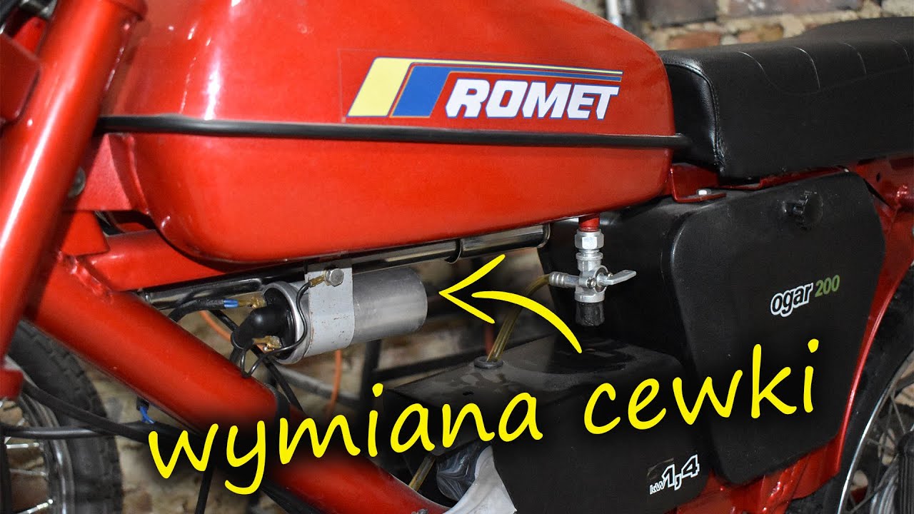 Wymiana cewki butelkowej w Romet Ogar 200
