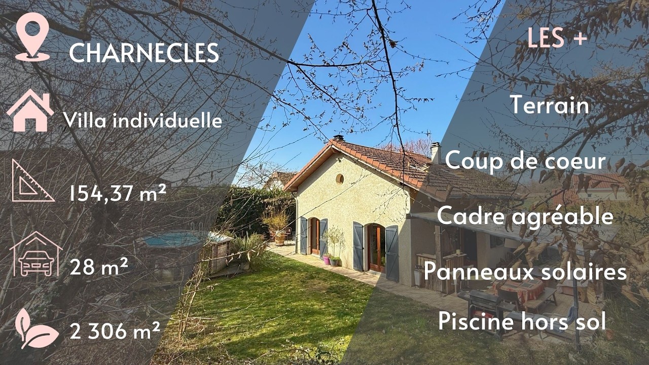 CHARNECLES, Villa 7P 154 m²
