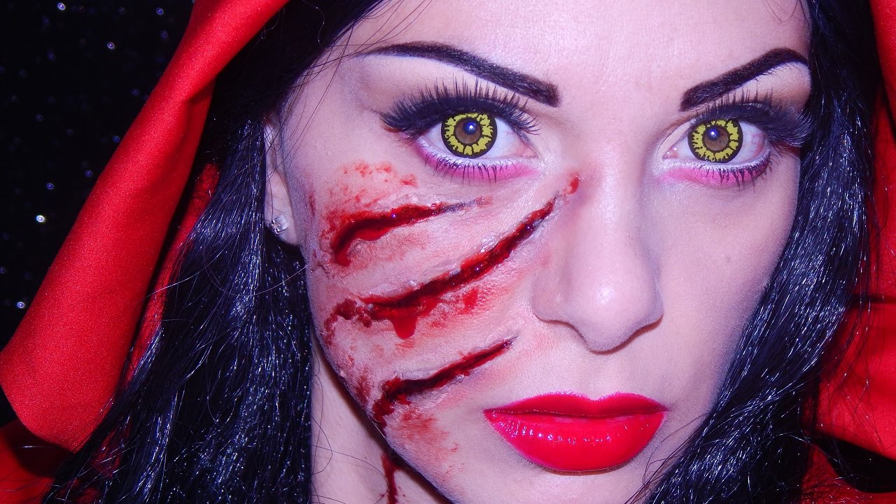 HALLOWEEN Make up tutorial #3 cappuccetto rosso sangue|❀ Pretty Flower ❀