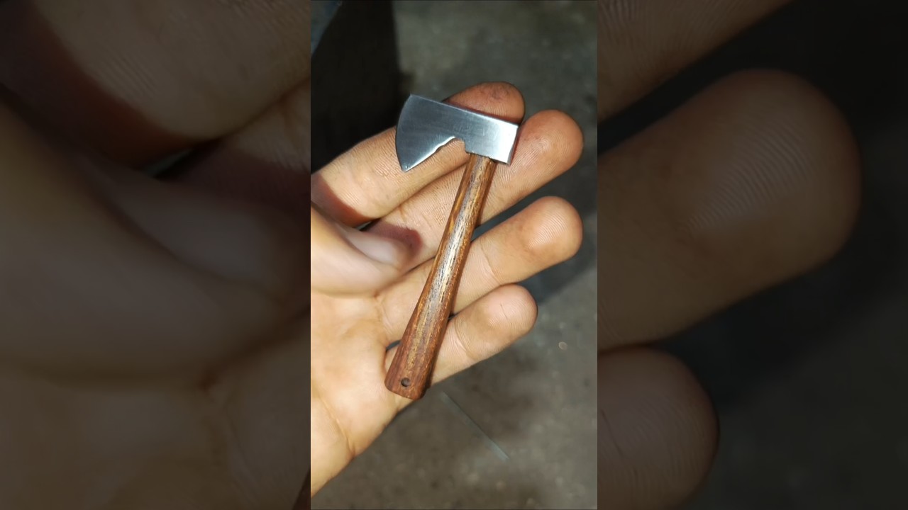 Making a small axe from old iron.#short#video#