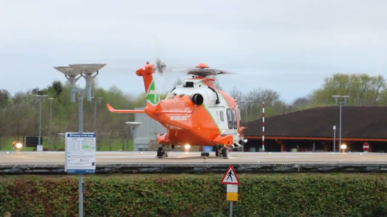 MAGPAS | Air Ambulance Take-off , The Air Ambulance Service Helimed 66 **RARE**