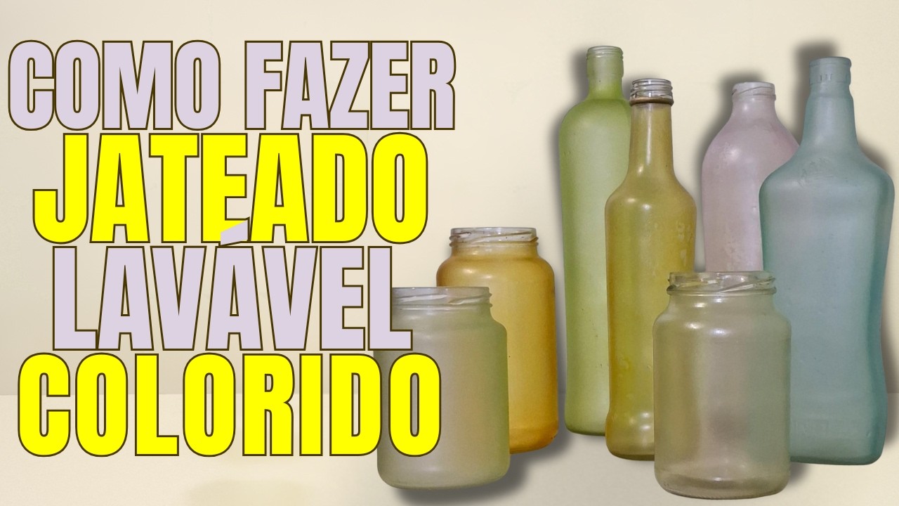 COMO FAZER JATEADO, COLORIDO, LAVÁVEL.