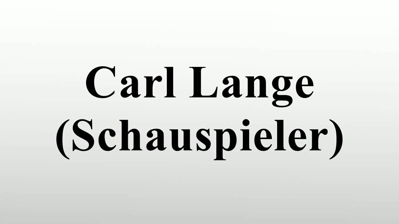 Carl Lange (Schauspieler)