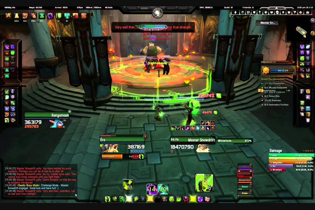Shado-Pan Monastery Challenge Mode Gold run
